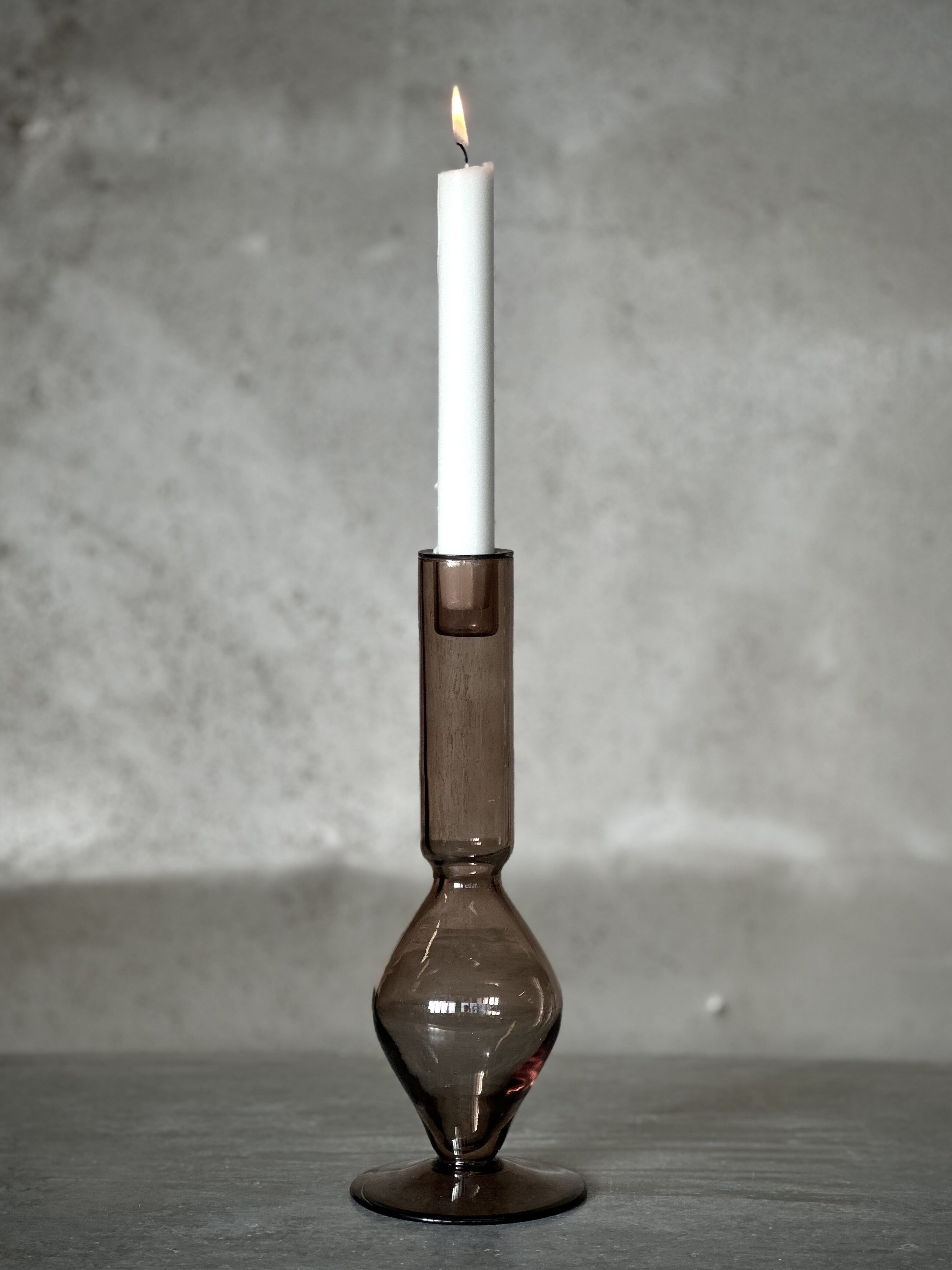 Candle Holder Ami Taupe Large