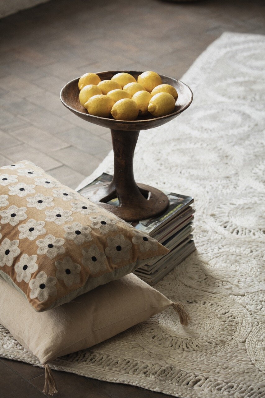 Cushion Cover Daisy Beige