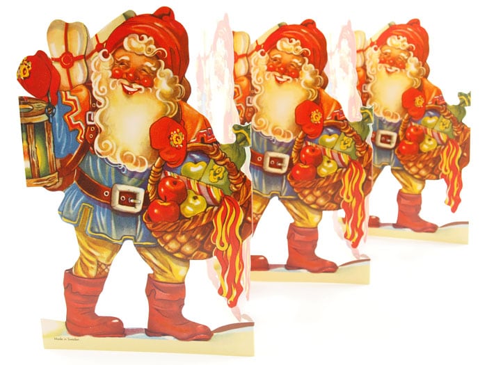 Fold Out Paper Row Santa Large