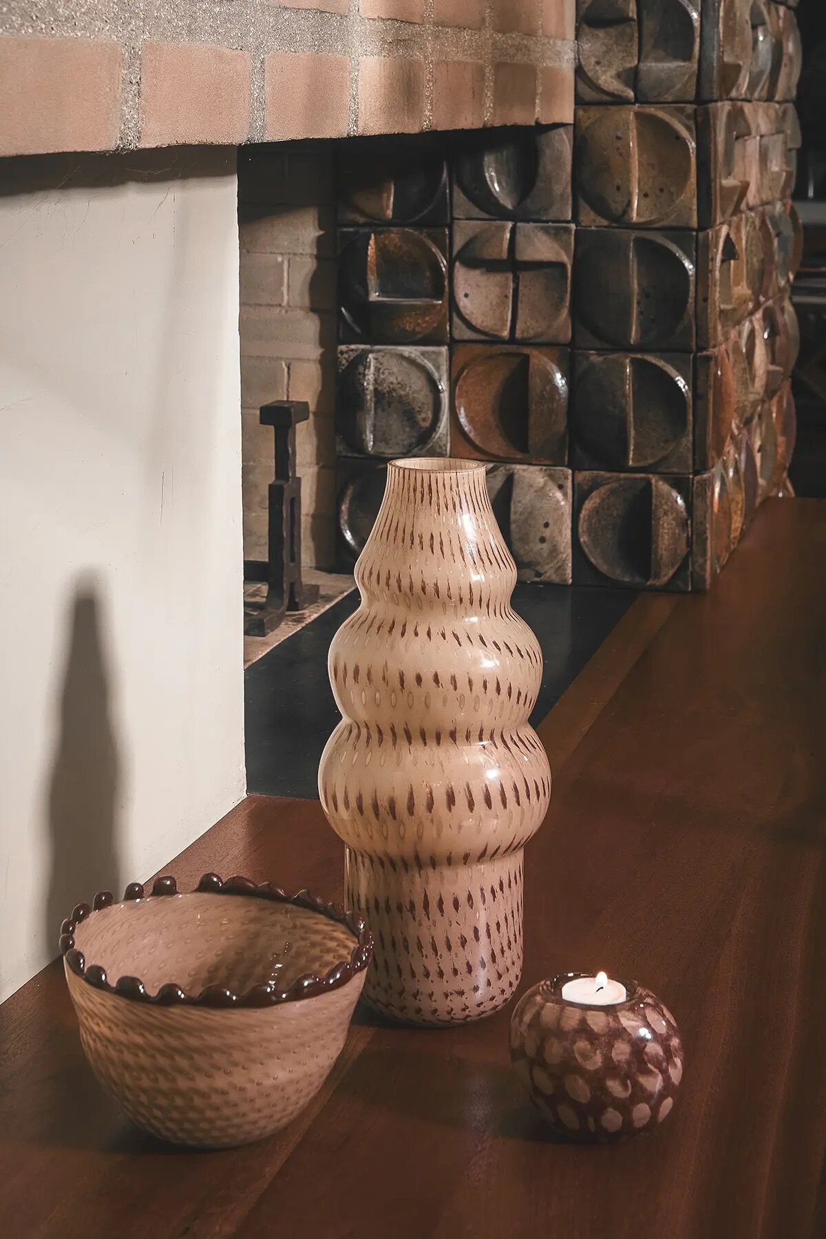 Candle Holder Maurice Plum