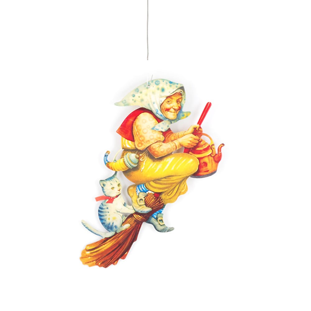 Easter Witch w. Kettle Paper Large