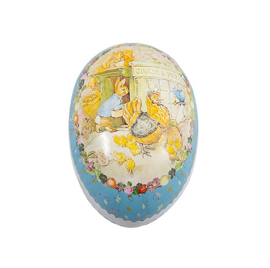 Easter Egg Beatrix Potter Hen w. Chickens