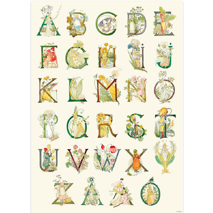 Poster Flower Alphabet