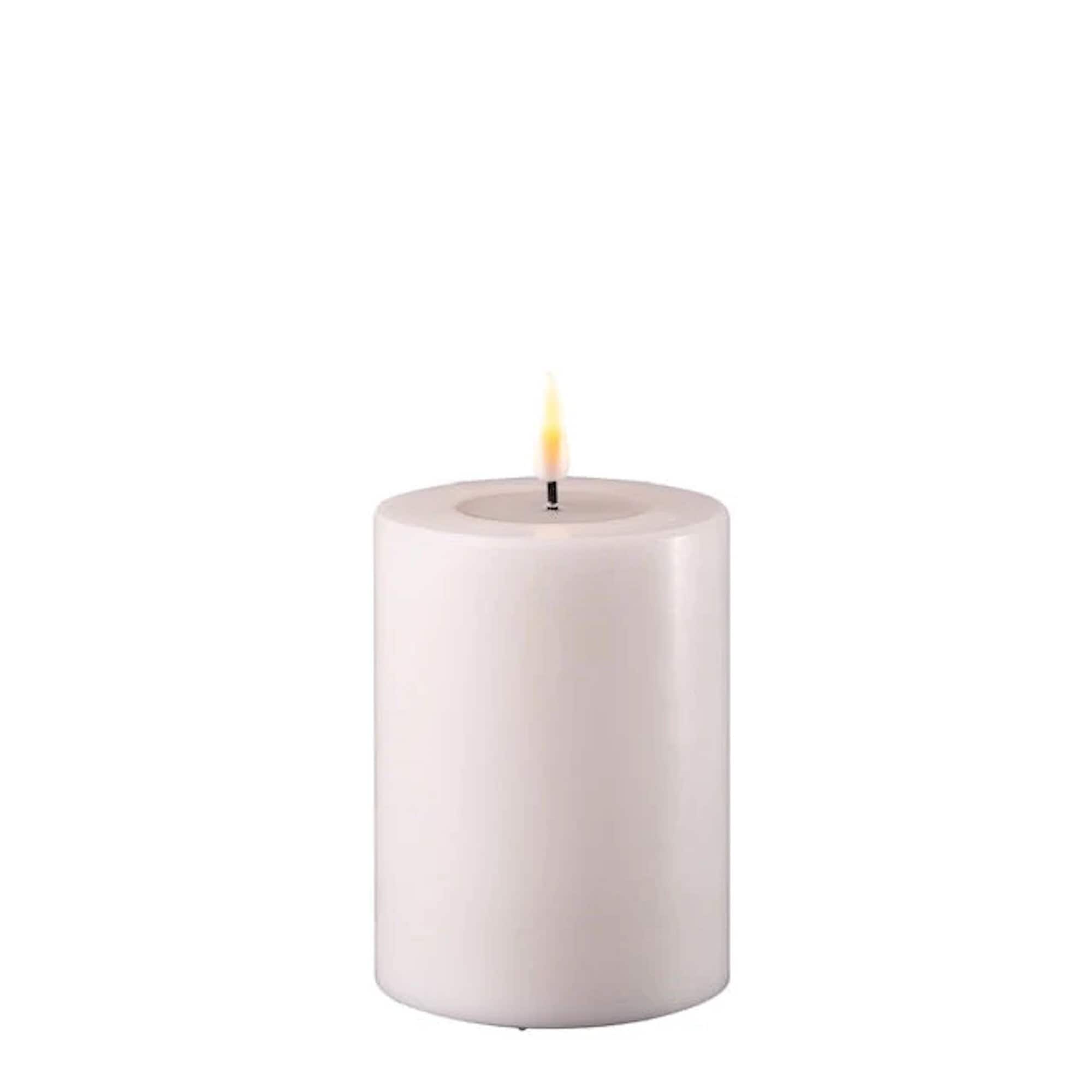 Pillar Candle LED White 10 cm