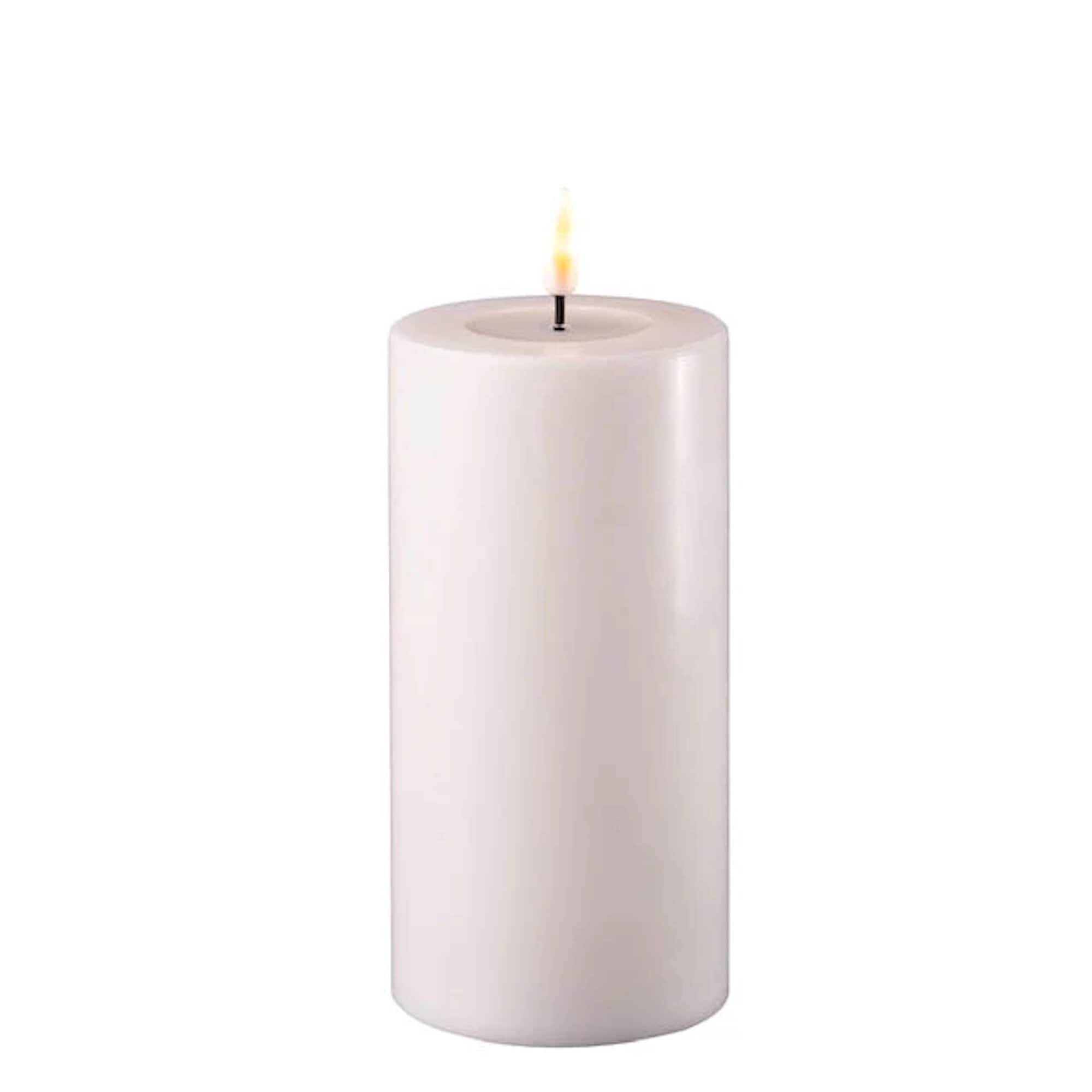 Pillar Candle LED White 15 cm