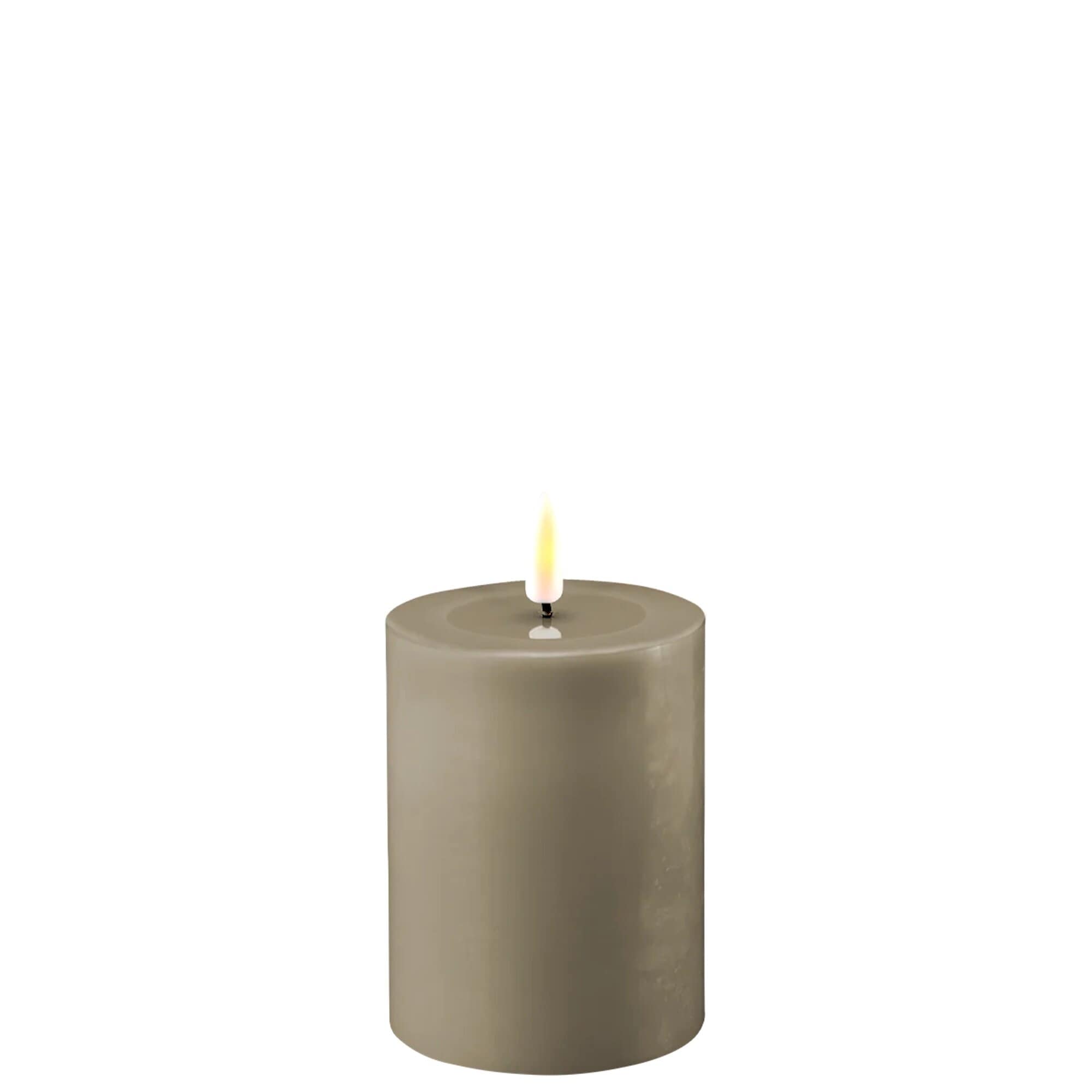 Pillar Candle LED Sand 10 cm
