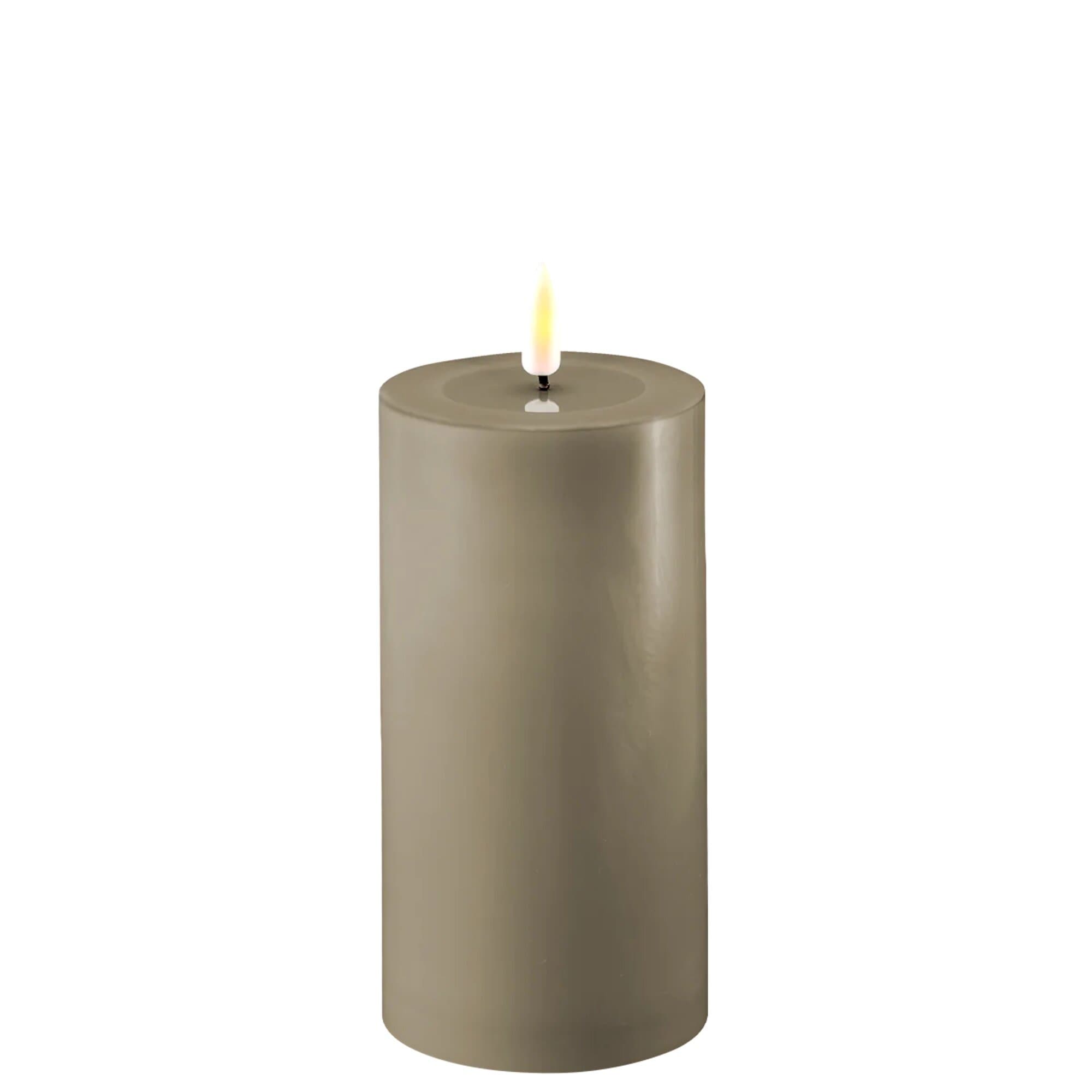 Pillar Candle Sand LED 15 cm