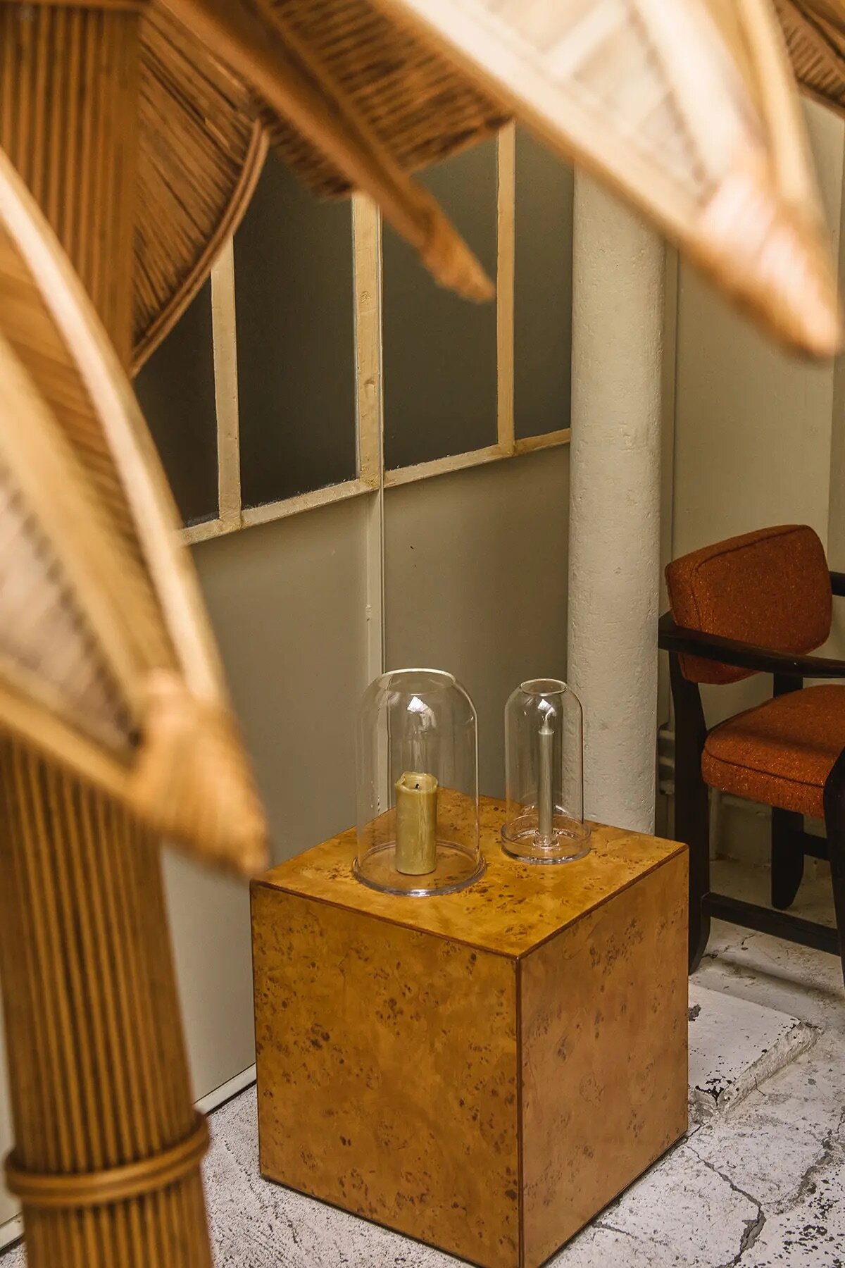 Lantern Tindra Block Candle