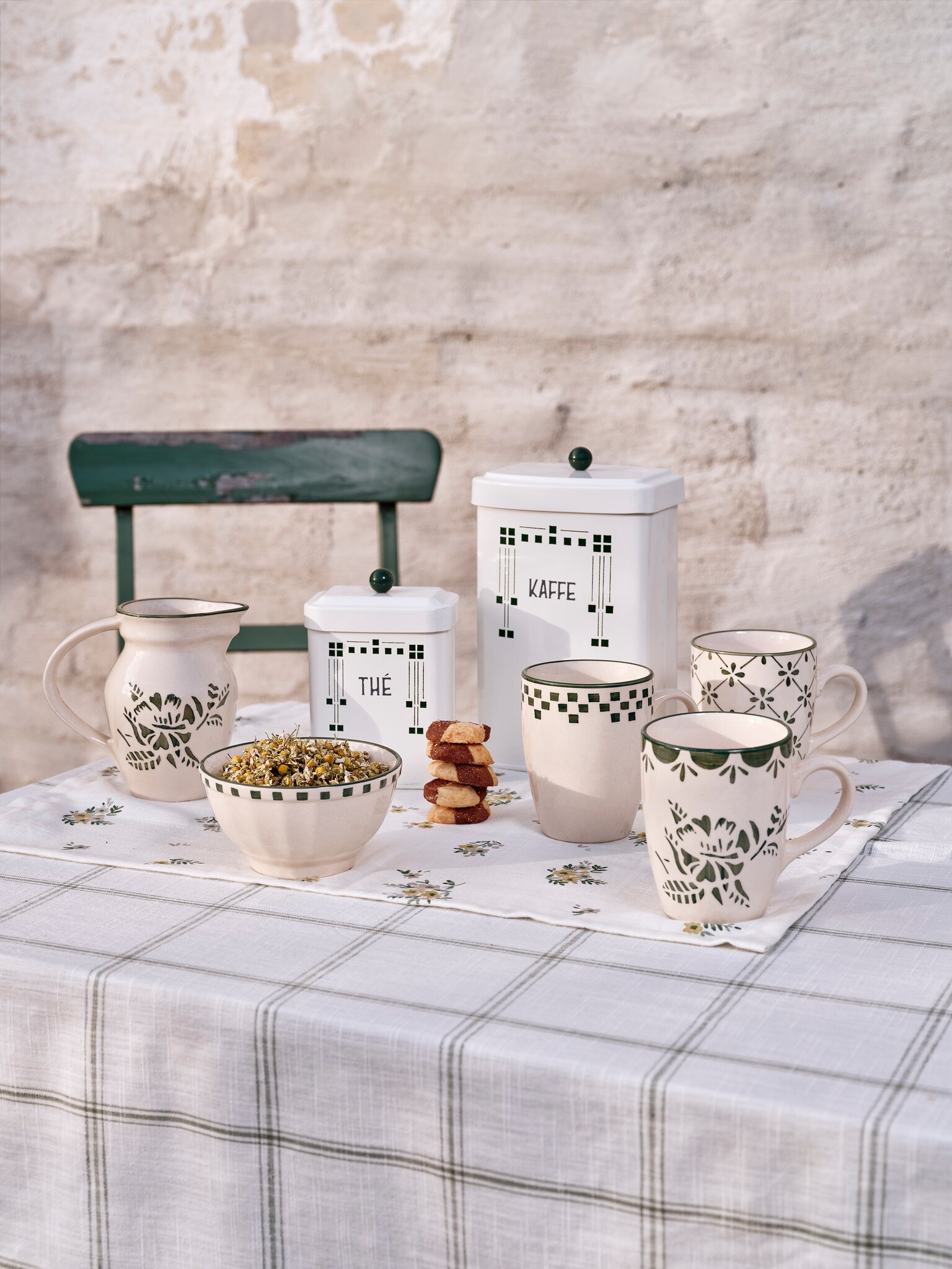 Mug w. Handle Marion Clover Green