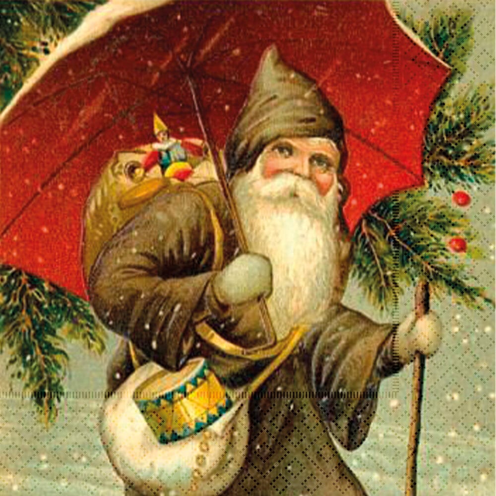 Napkin Santa Claus