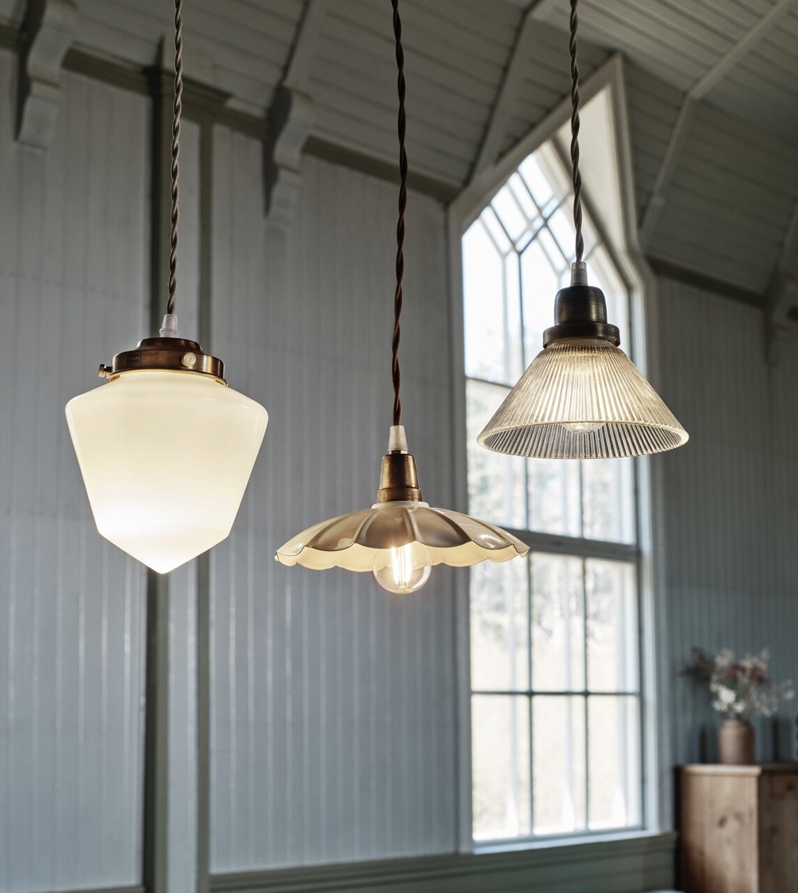 Pendant Lamp Gunilla Small Clear/Antique Brass