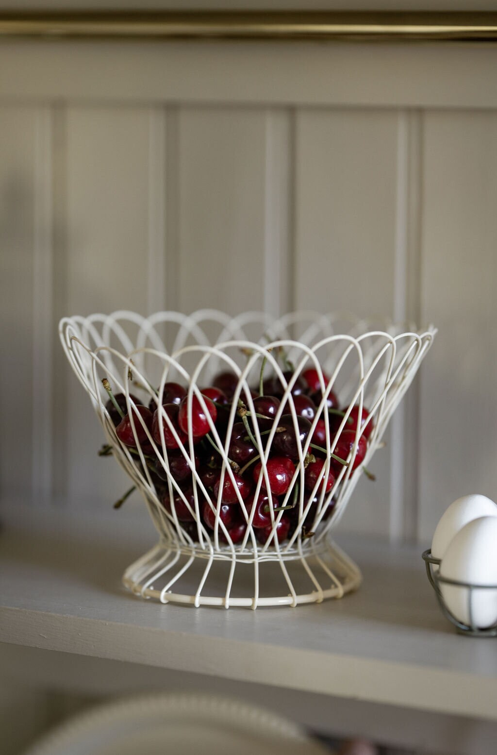 Wire Basket Bowl Offwhite