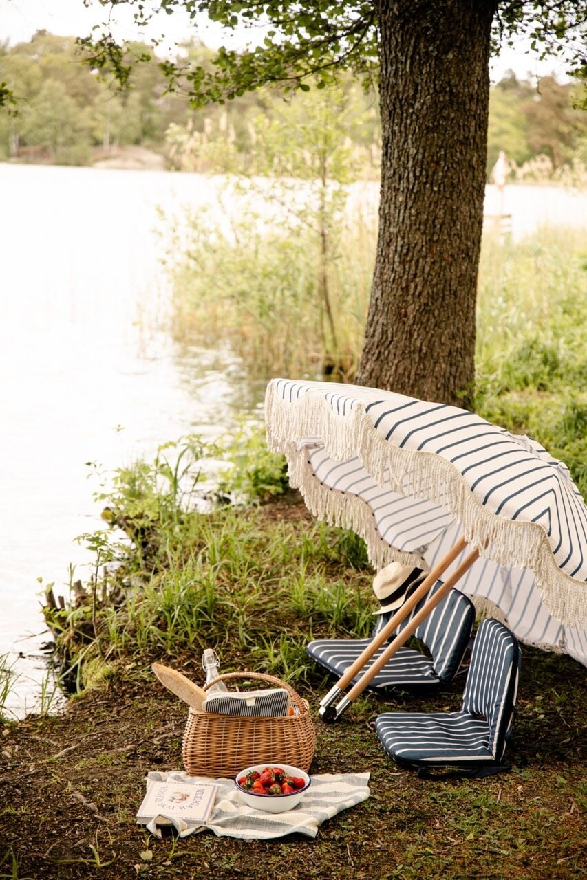 Parasol August Stripe Off White/Blue