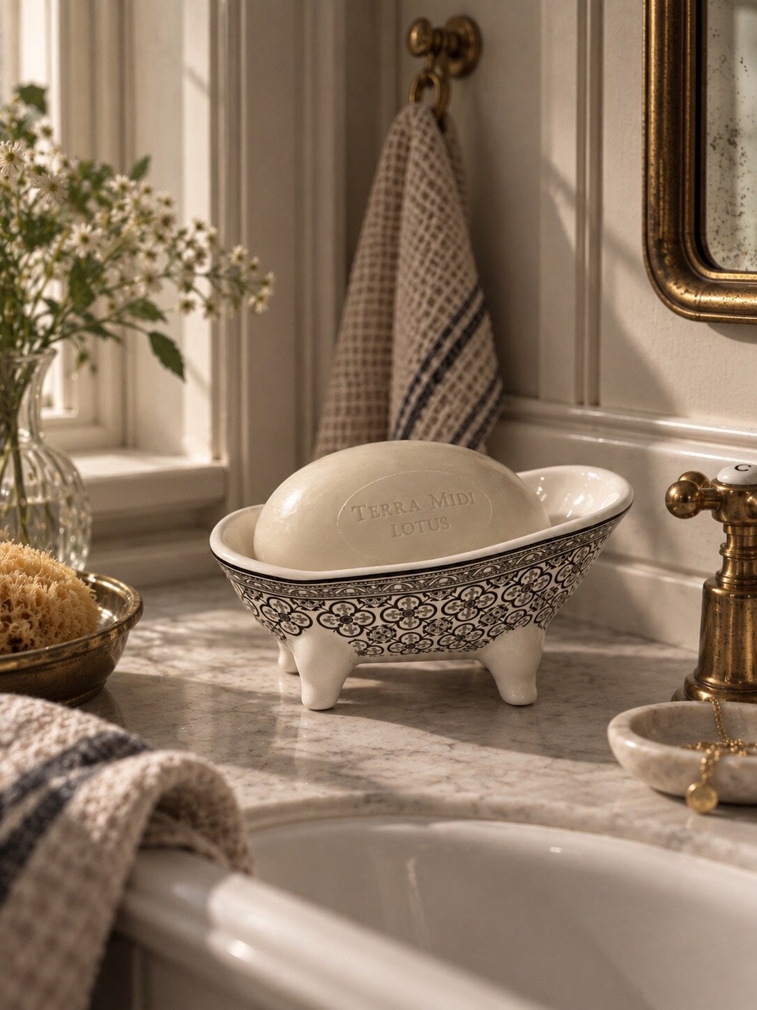 Soap Dish Bathtub Black