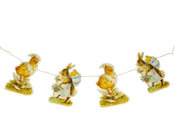 Garland Easter Bunny and Chicken