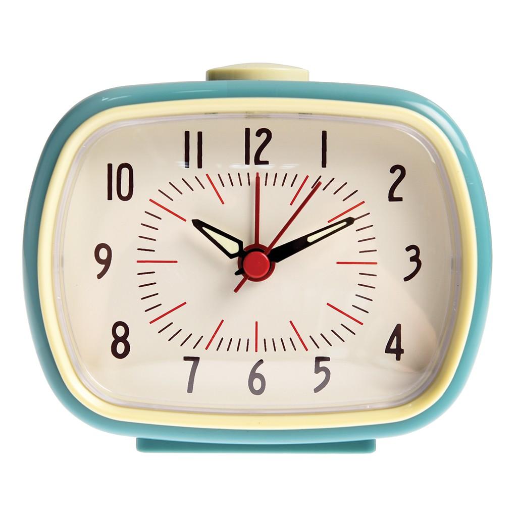 Blue Retro Alarm Clock