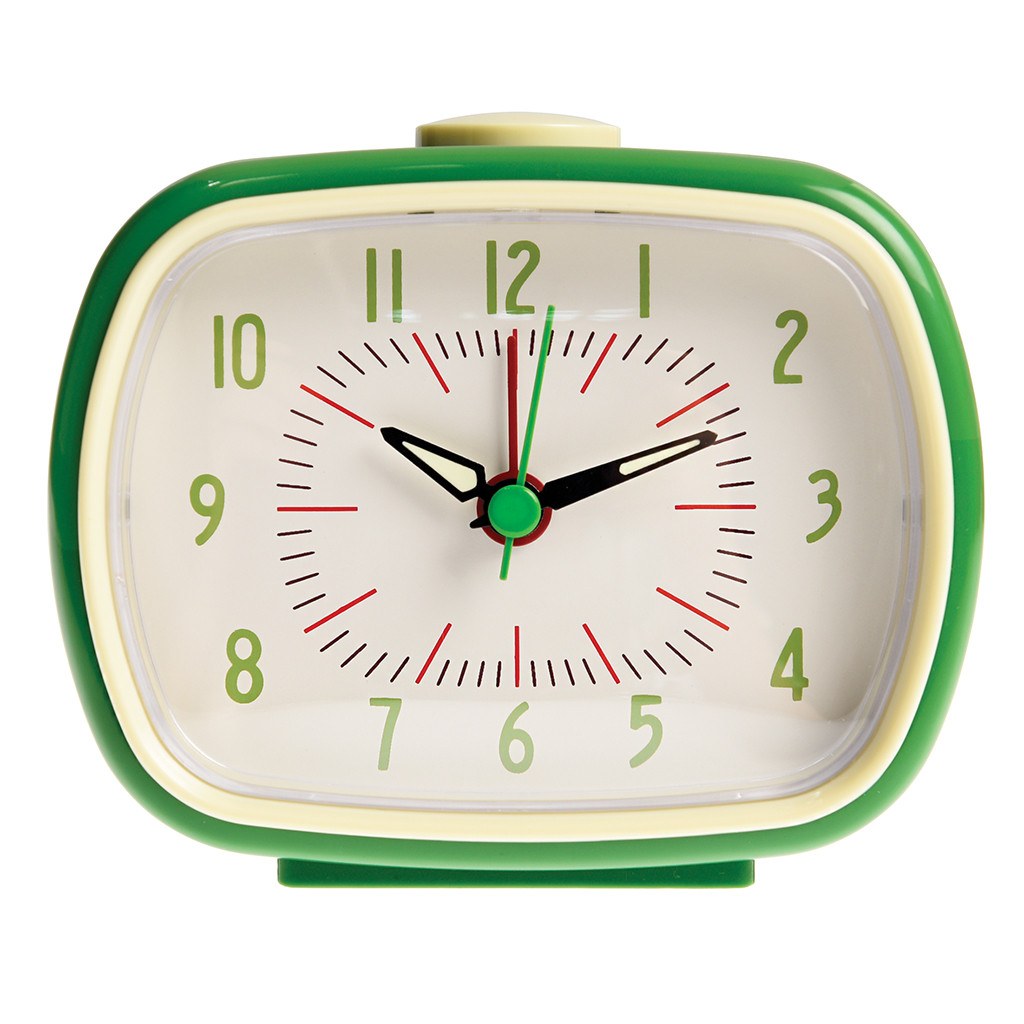 Green Retro Alarm Clock