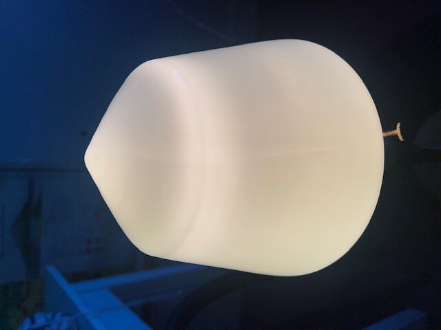 Bathroom Ceiling Lamp Signe Nickel/Opal White