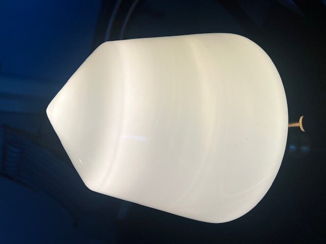 Bathroom Ceiling Lamp Signe Nickel/Opal White