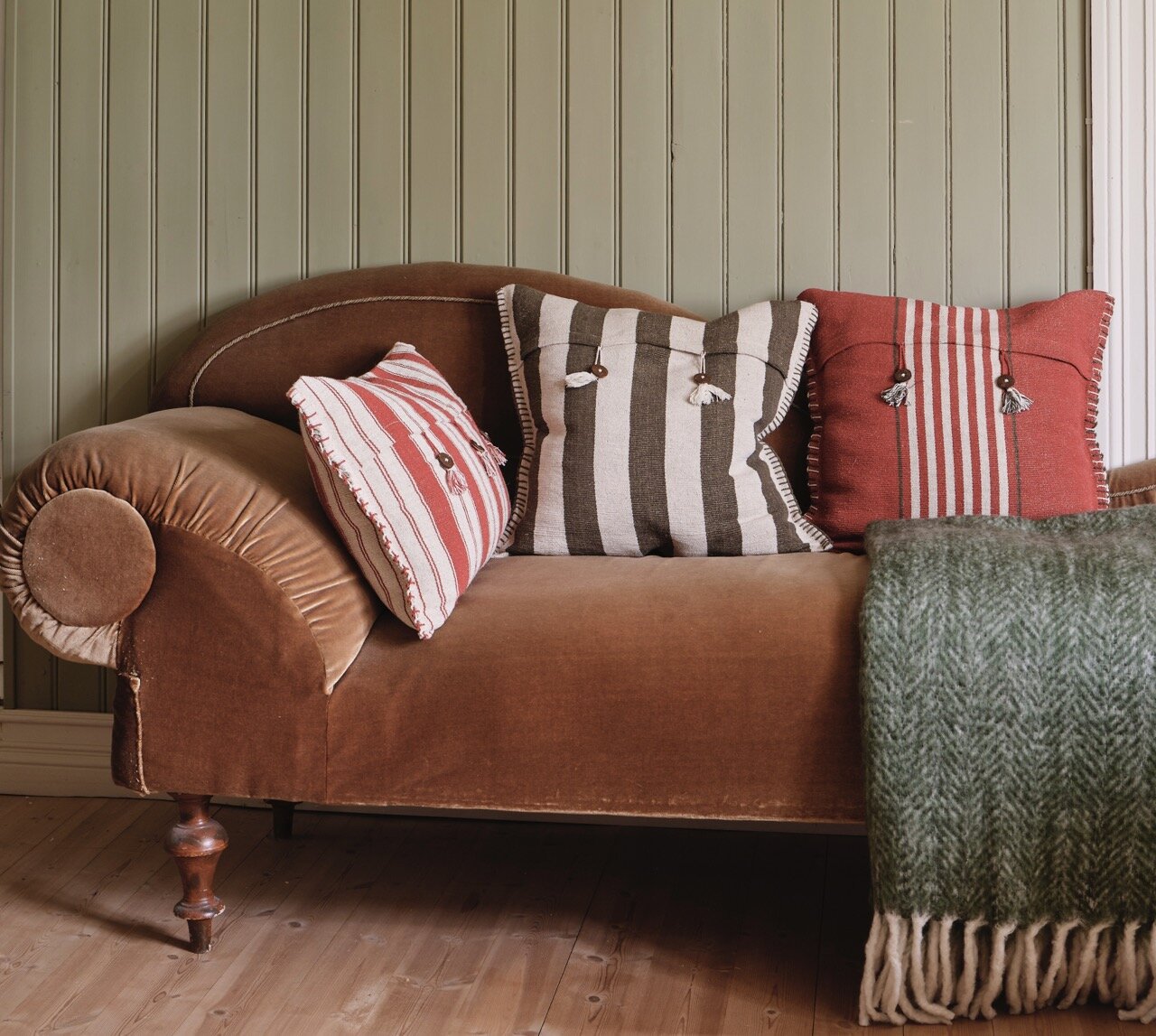 Cushion Cover Tiveden 40 x 60 Red/Off White
