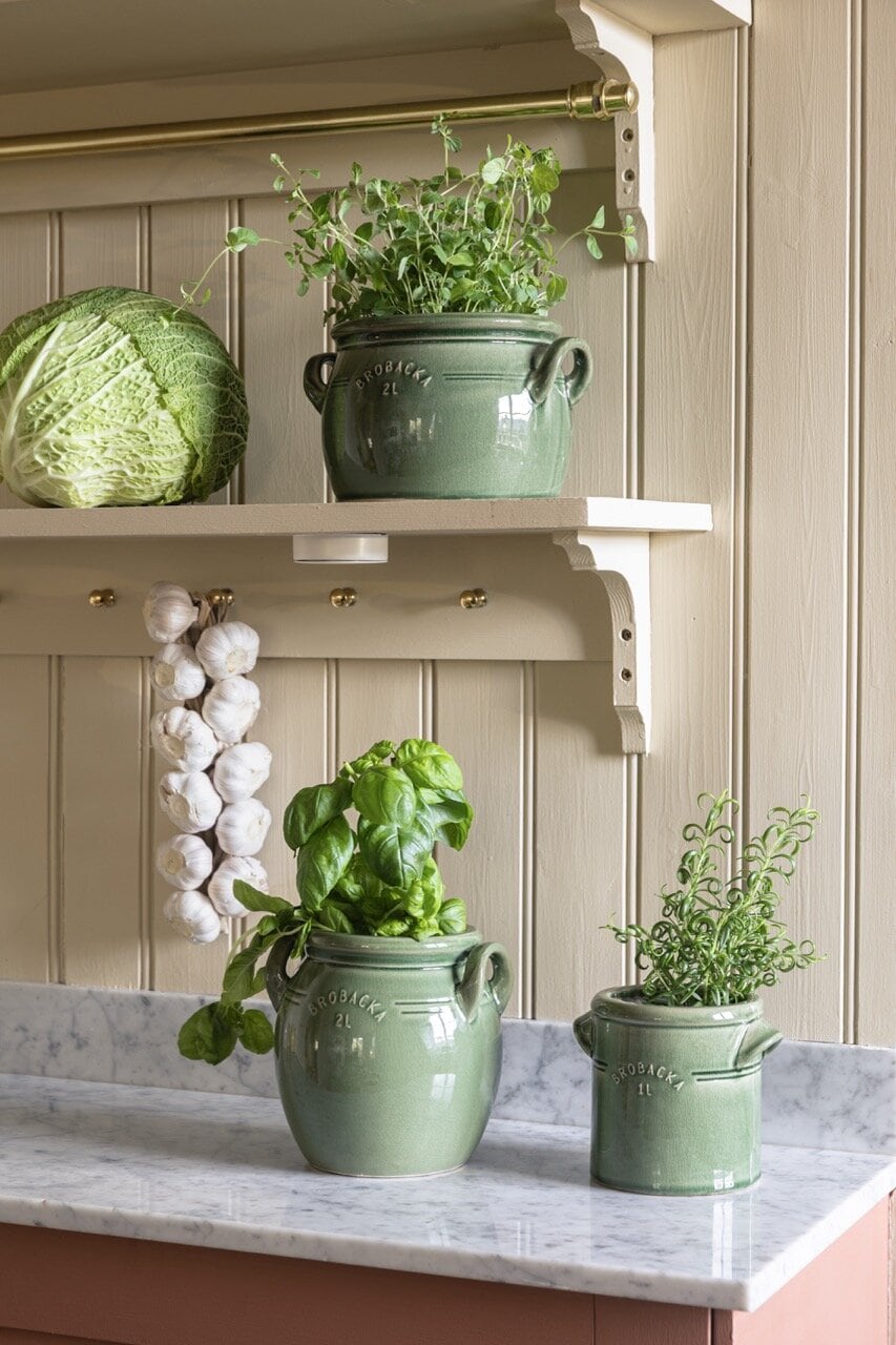 Pot Brobacka 1L Light Green Low