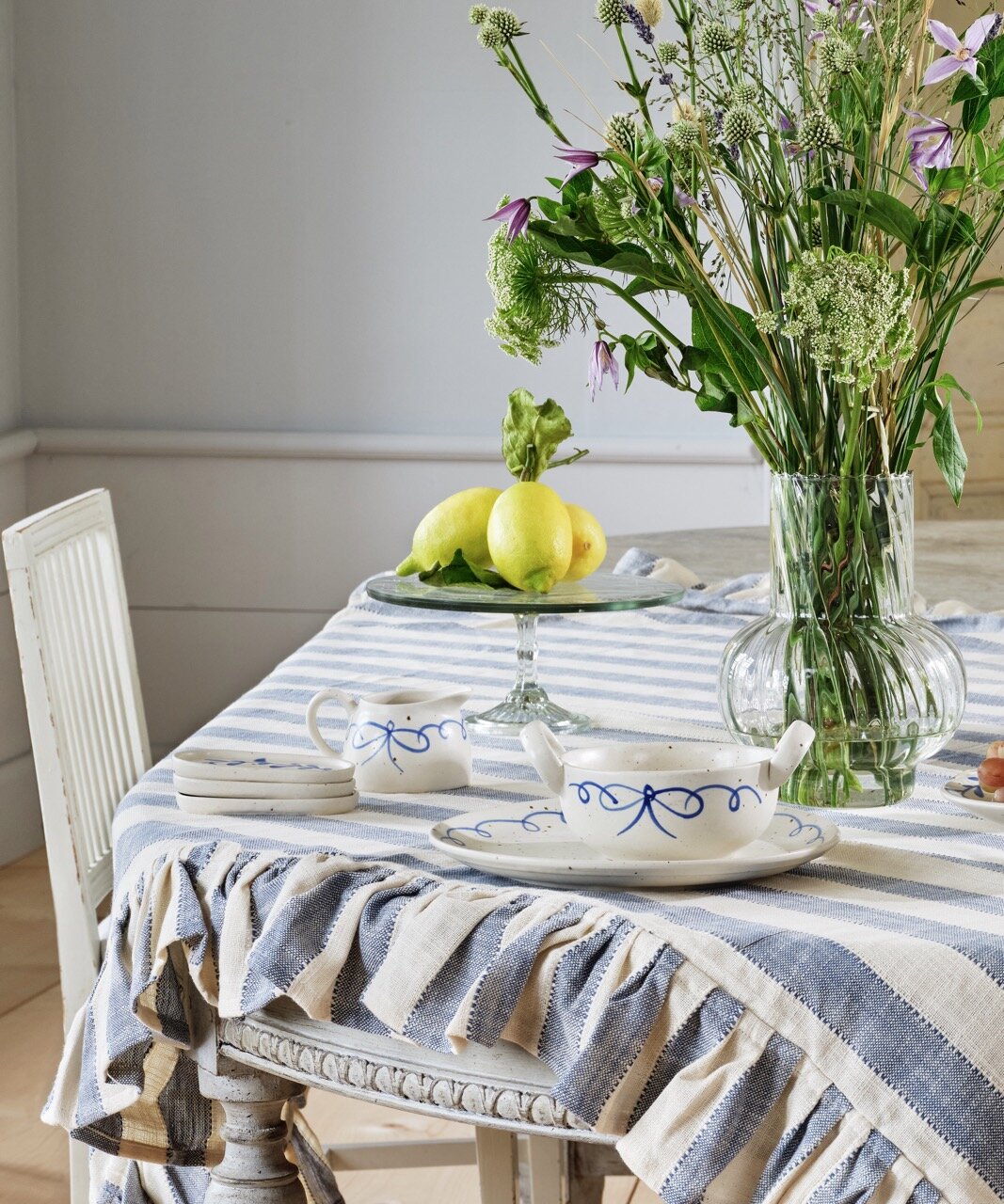 Small Plate Viola Leaf Blue