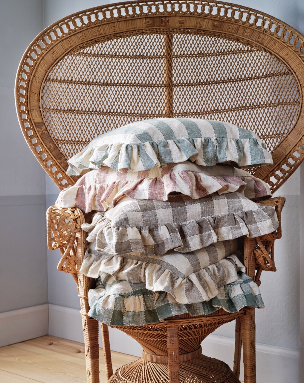 Cushion Cover Ida Stripe Beige/White