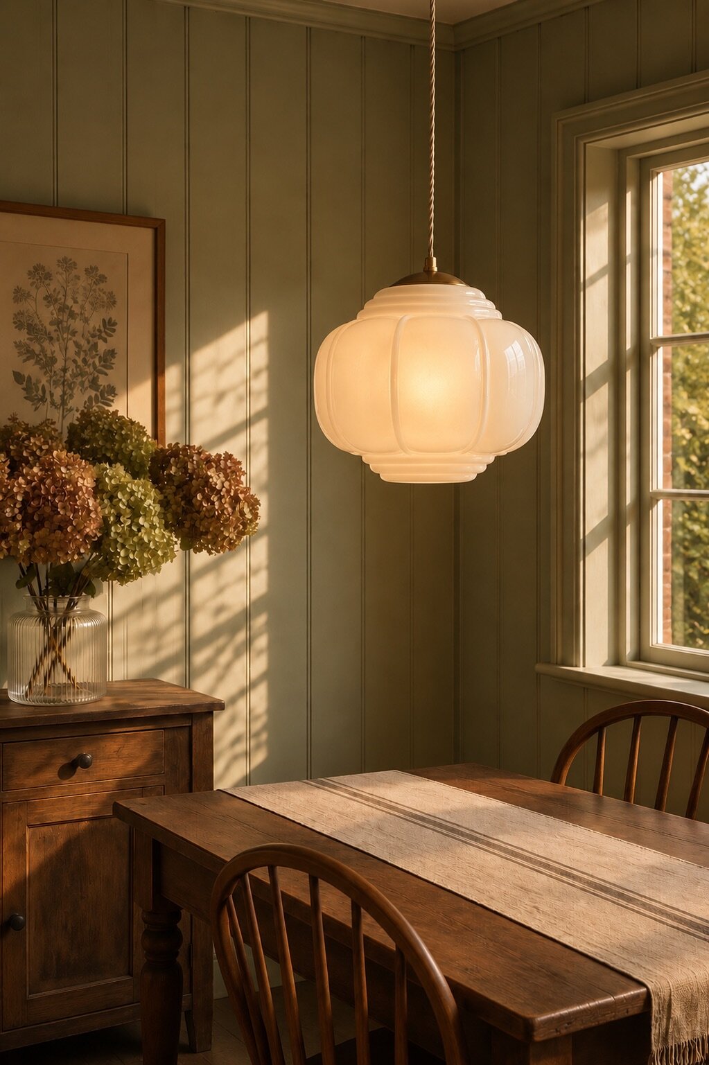 Pendant Lamp Vincent Opal - White